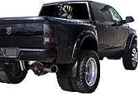 Vista 3 de GRAPHIX EXPRESS Gráficos para Ventana Trasera de Camión - Calcomanía Grim Reaper - Diseño de Calavera de la Muerte (P532) - Vinilo Universal