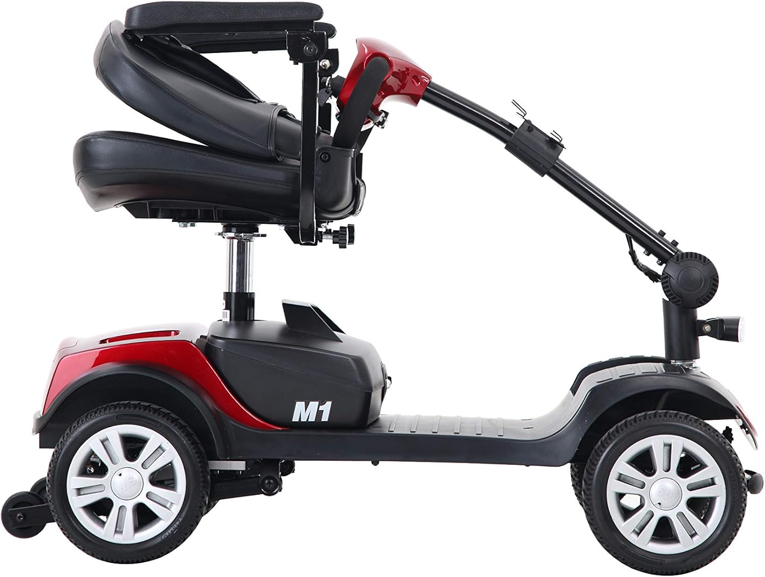 Artiron Outdoor Compact Mobility Scooter Electric Powered Mobile Wheelchair Folding, Collapsible and Compact for Travel, 4 Wheel (Red) : Health & Household