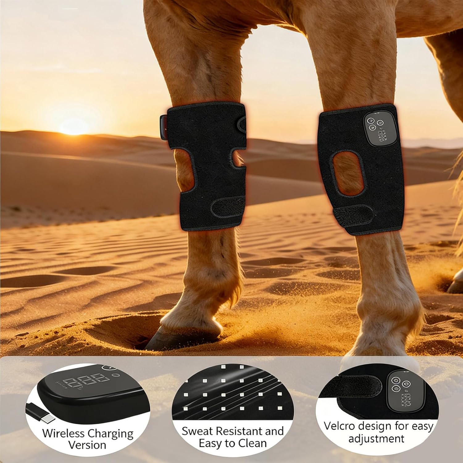 Horse Knee & Joint Deep Therapy Light, 660nm & 850nm Combo LED Light Device, Infrared Light Therapy for Horse Joint, Muscle Repair, Post-Exercise Treatment