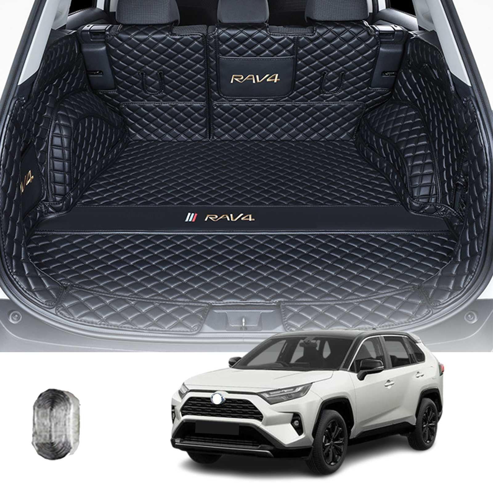 Amazon.co.jp: トヨタ 新型 RAV4 トランクマット レザー ラゲージ 