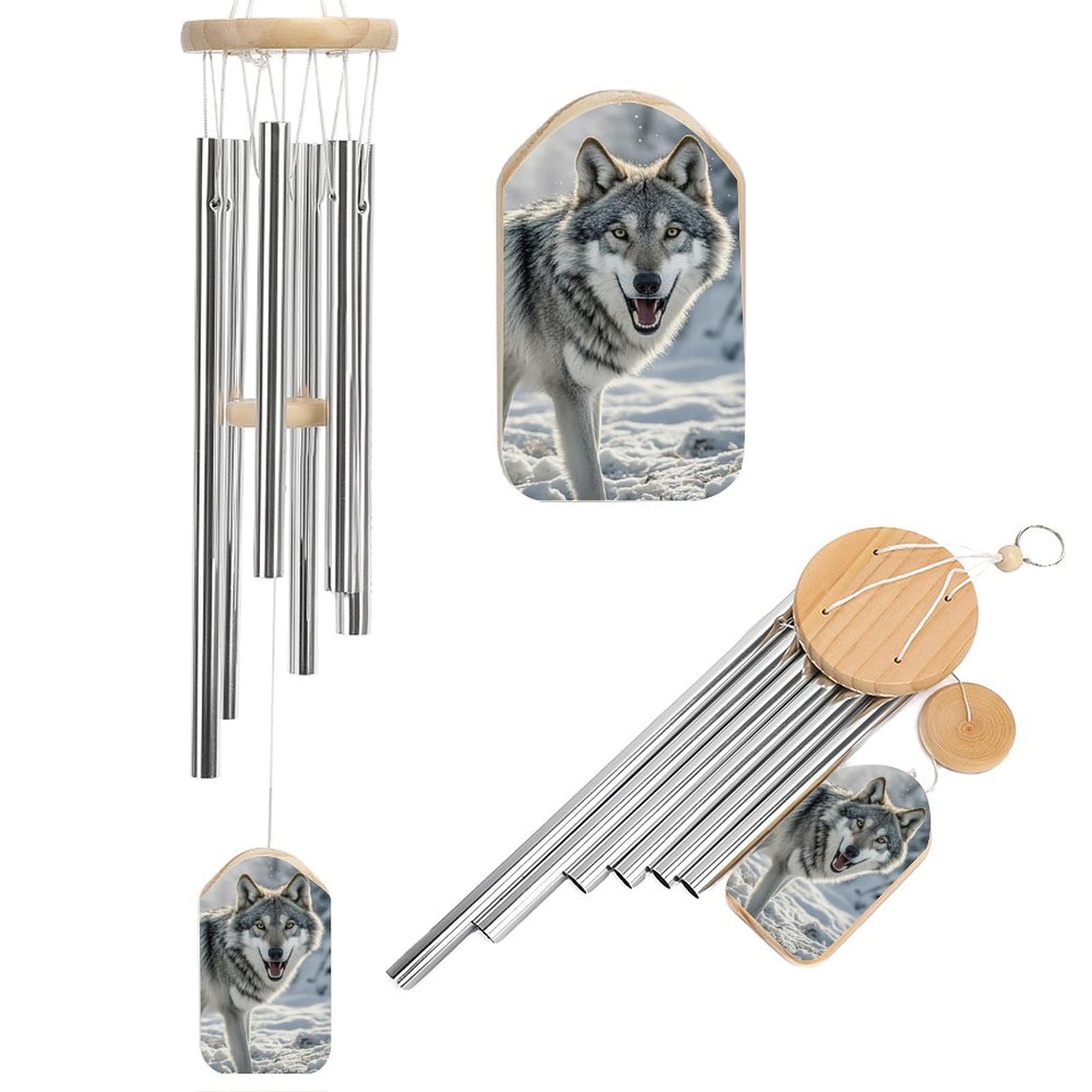 Carillon éolien original de 52 cm, le cadeau idéal pour embellir un jardin ou une cour