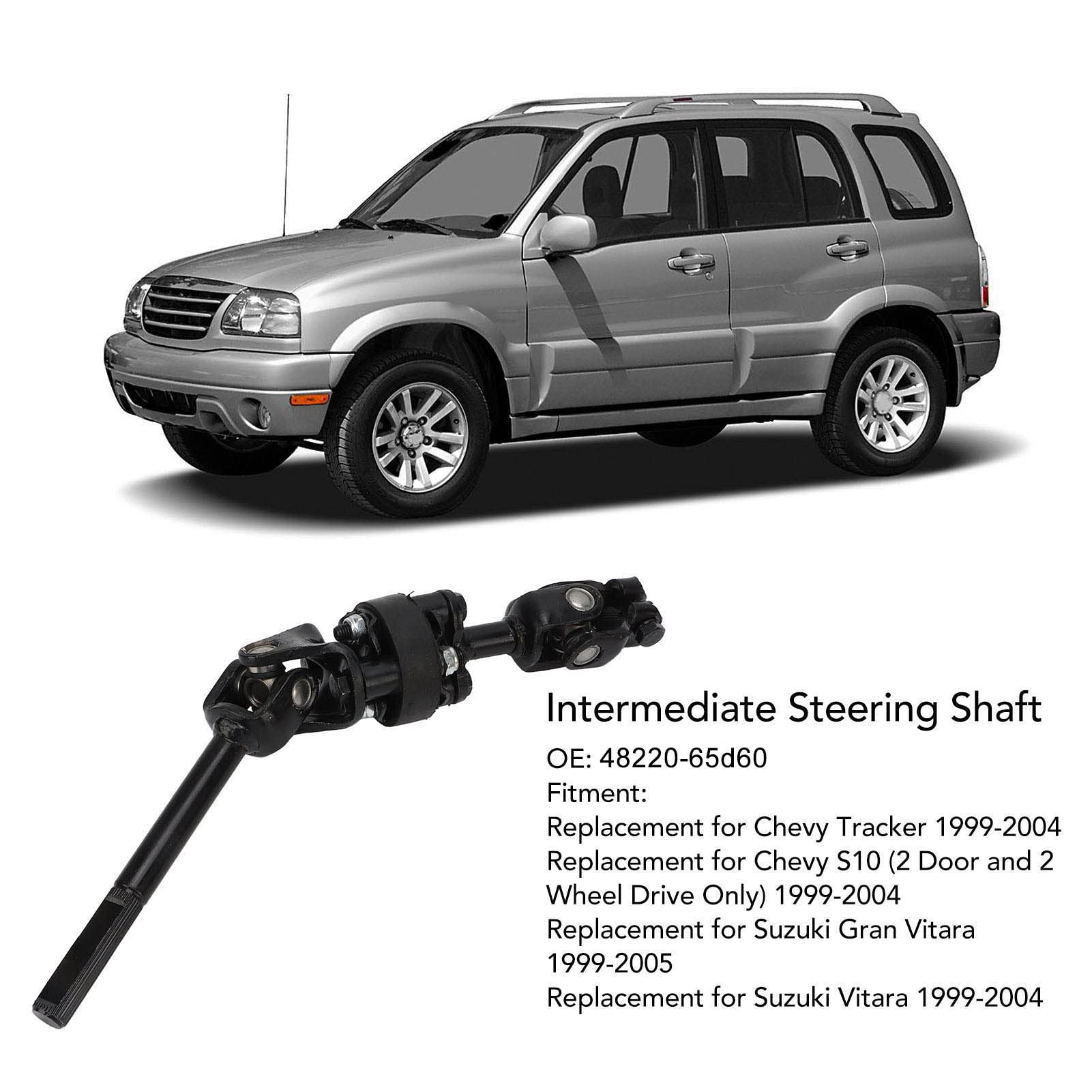 Sostituzione del Gruppo Albero dello Sterzo per Vitara 1999-2004,Piantone dello Sterzo Intermedio Inferiore con OE 48220 67d50,Costruzione in Acciaio di