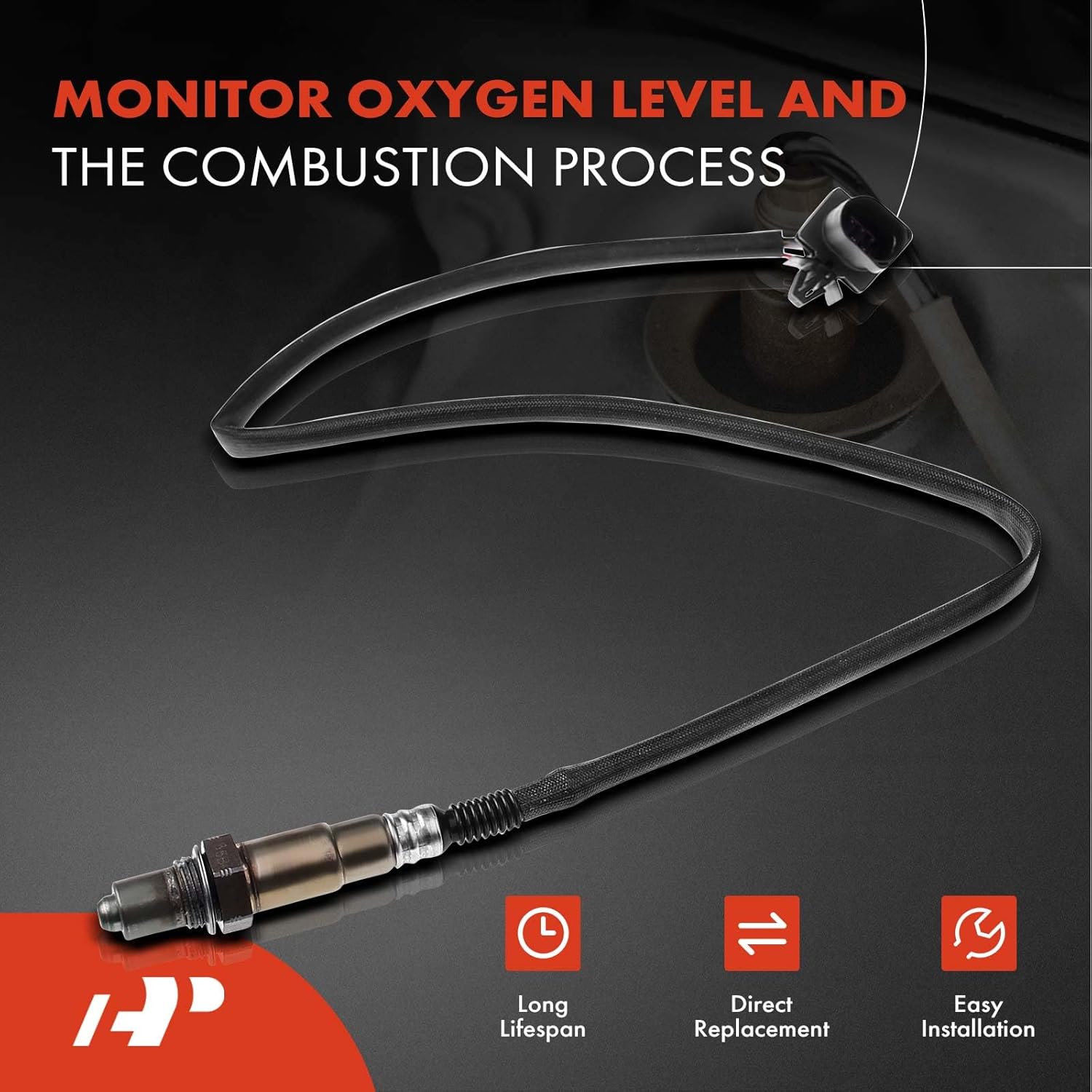 A-Premium O2 Oxygen Sensor Compatible with Jaguar XF 2013-2020, XJ 2013-2019, XE 2018-2019, F-Type 2016-2018 2021-2022, F-Pace 2017-2018 2020, 3.0L 5.0L, Replace# C2D24756