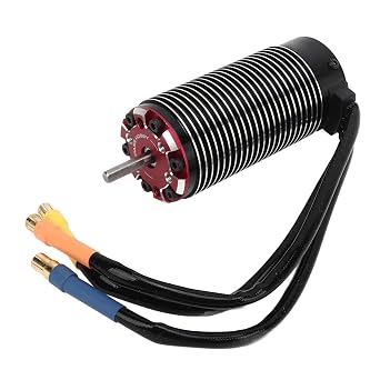 RC Brushless Motor 1450KV High with Durable Design for ZD Racing MX07 1/7 RC Car, Black, Aluminum Alloy, 4092 Size