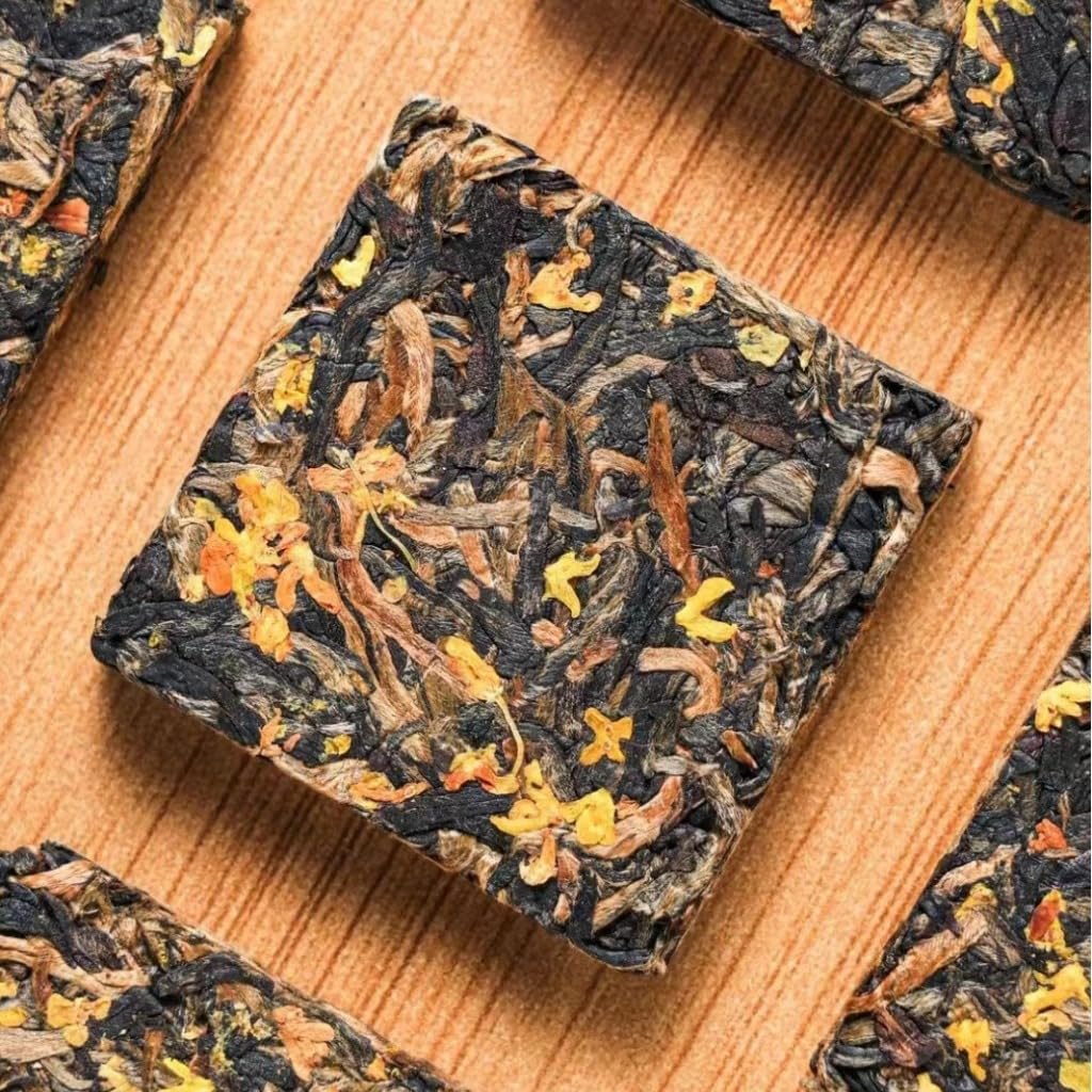Té Negro Yunnan Dianhong | Té Negro Con Osmanthus | Aroma Floral, Láminas Finas | Envase Individual | Té Portátil (500G / 17,64 oz)