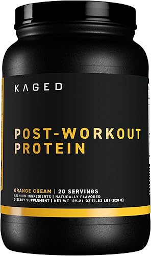 Miniatura 13 de Kaged Proteína en polvo post entrenamiento, pastel de limón helado, proteína de suero, creatina, glutamina y betaína | bebida de recuperación |