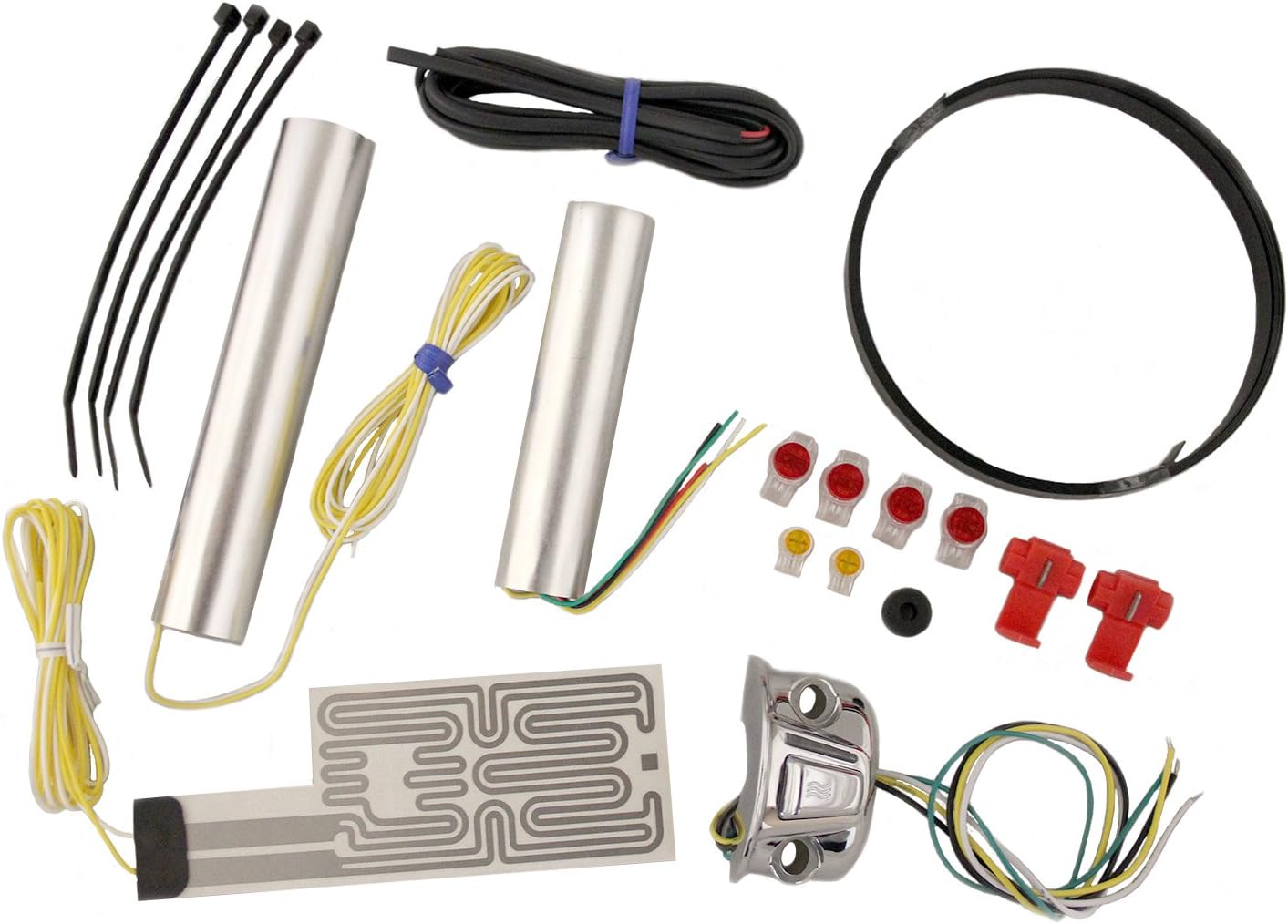 Heat Demon 211055 Chrome Left Mount Motorcycle Grip Heater Kit