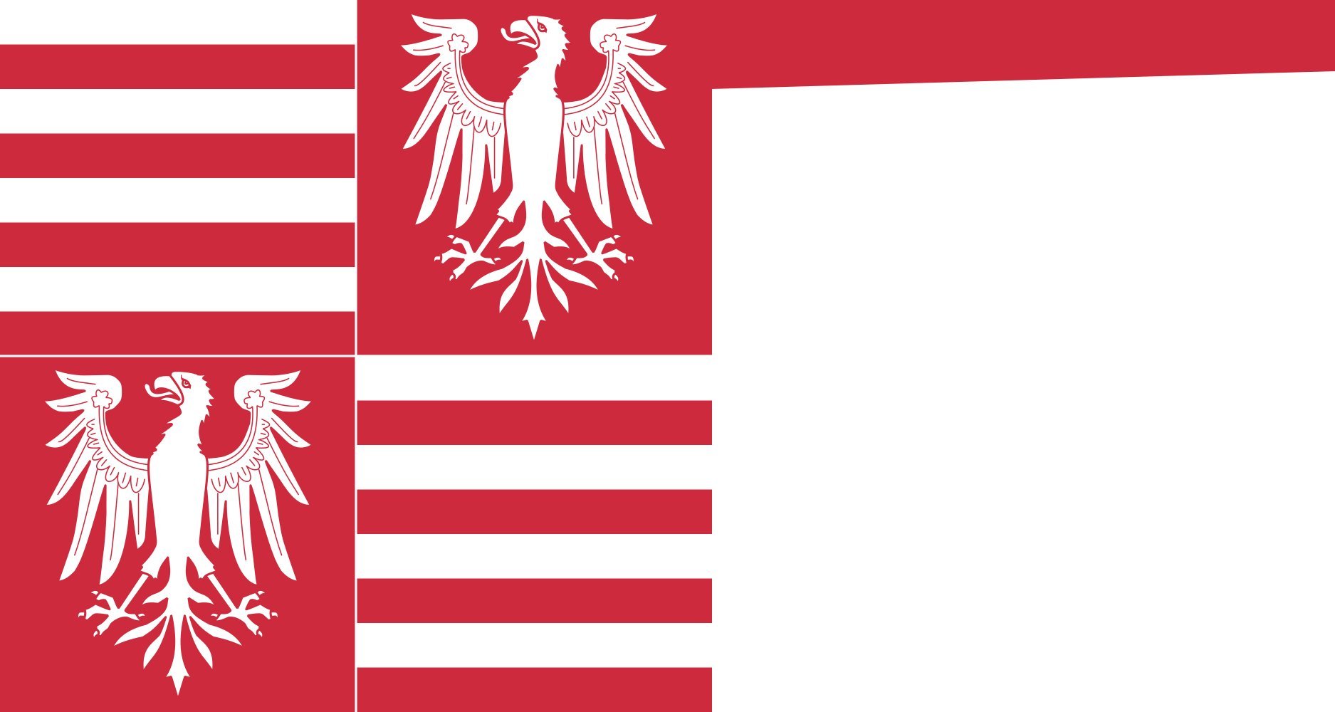 Drapeau Vladislaus I of Hungary I. Ulászló grande bannière historique en tissu haut de gamme