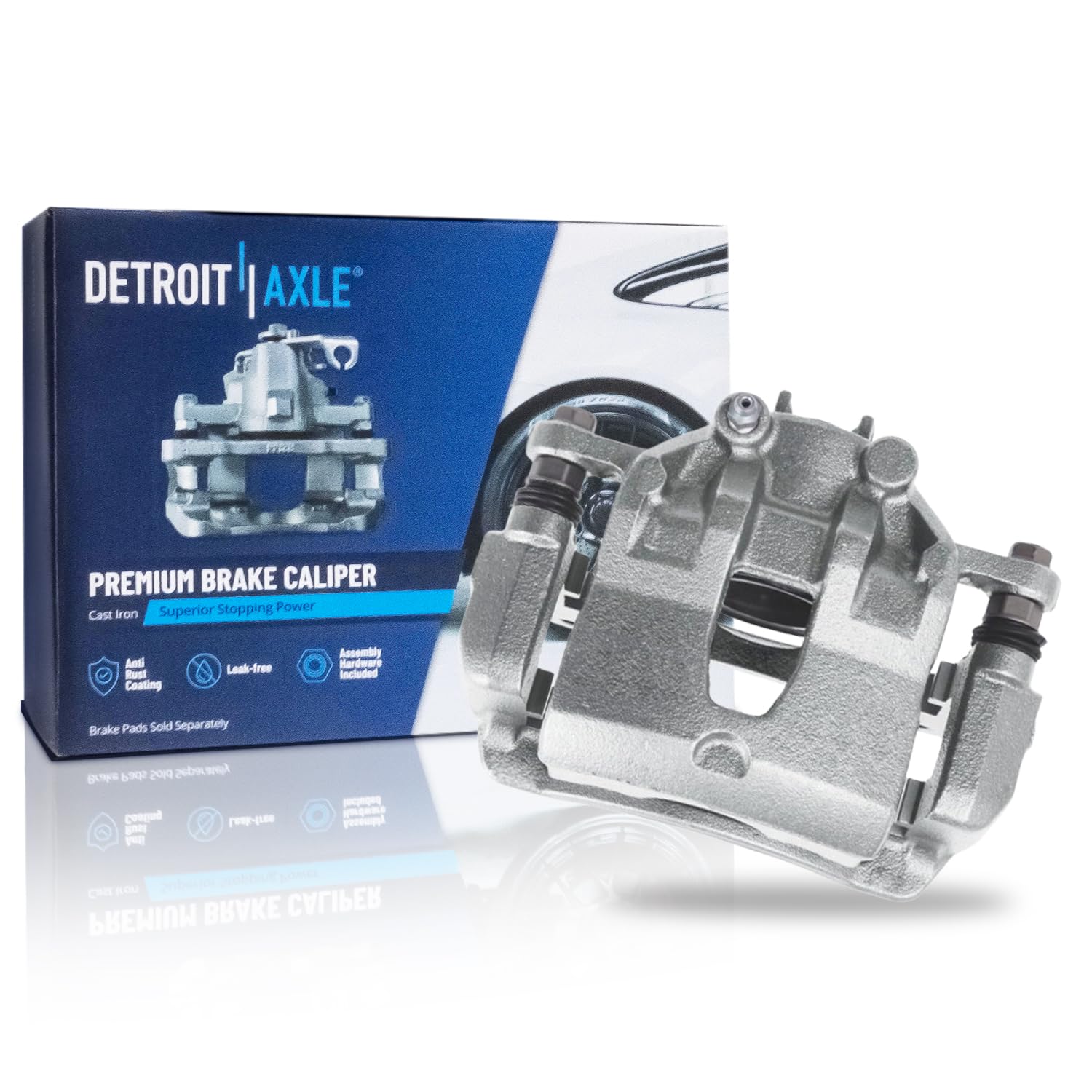 Detroit Axle - Front Right Brake Caliper for 2012-2023 Kia Rio