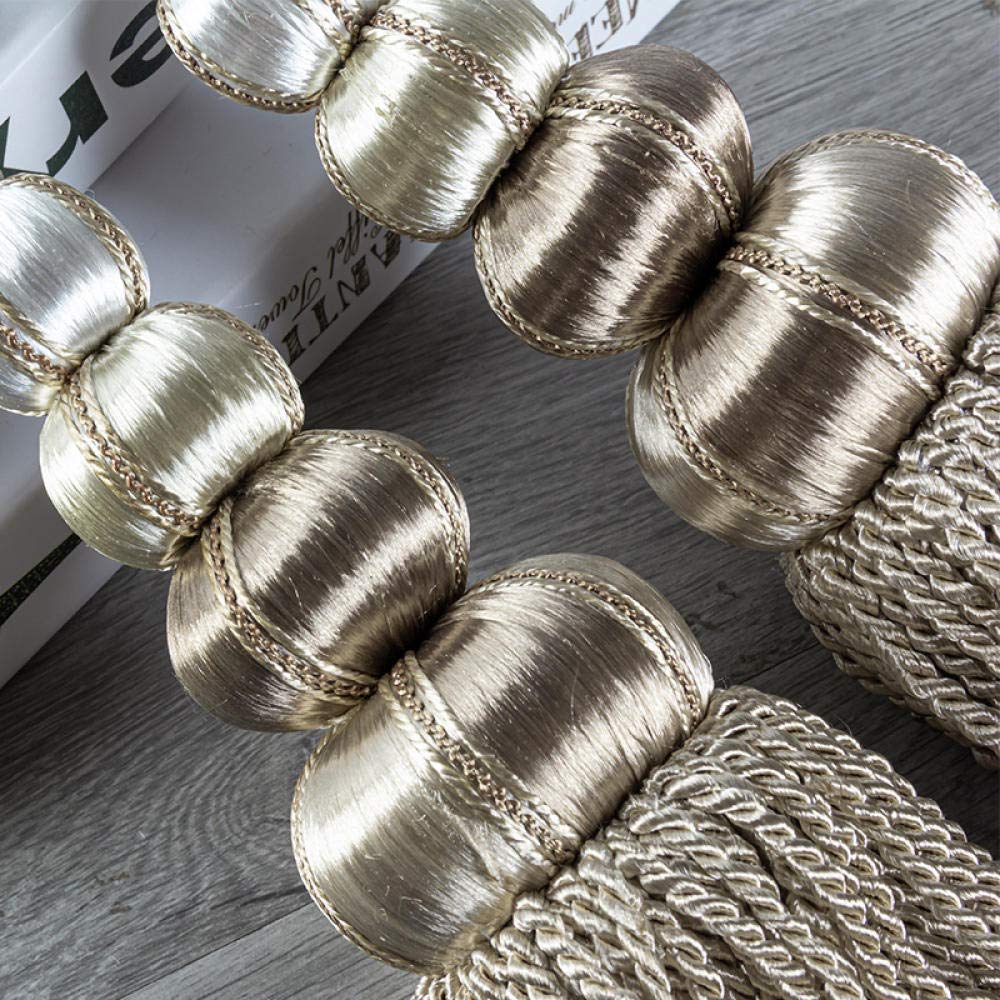 Embrasses de Rideaux, Corde de Tissage décorative, embrasses de Rideaux à Pampilles, Une Paire d'accessoires de Ceinture de Rangement créatifs de Style européen Haut de Gamme à Suspendre