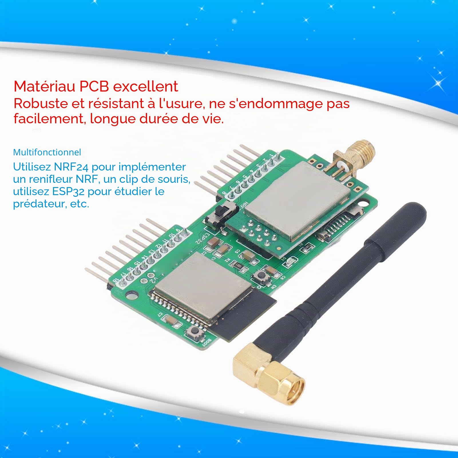 Carte de Développement de Modules, Affichage OLED, Pilote CH340, Multicarte WiFi pour Flipper Zero