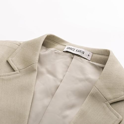 Miniatura 3 de GRACE KARIN - Chaquetas de traje informal para hombre, diseño deportivo ligero con 2 botones