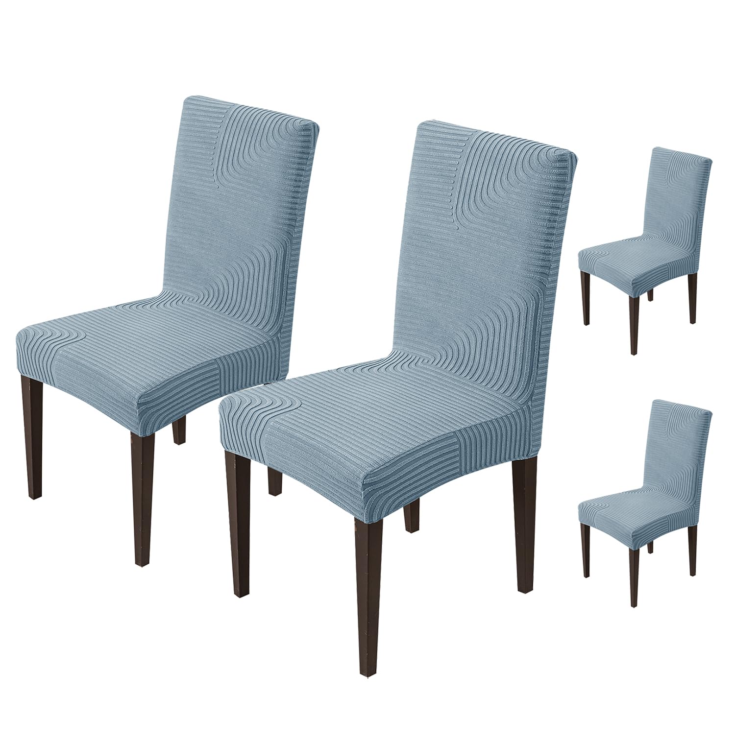 Stretchy Chair Covers - Sapphire Blue (Pack of 6) -19