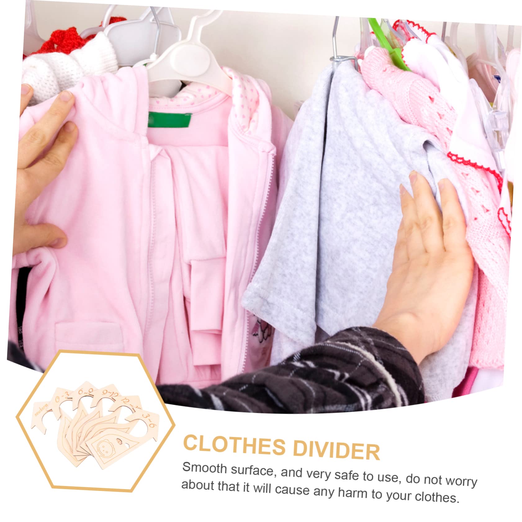 Abaodam 18pièces Organisateur De Placard Pour Séparateurs De Vêtements Avec Pour Nourrissons Pour Vêtements De Nourrissons Et Économiser De Espace