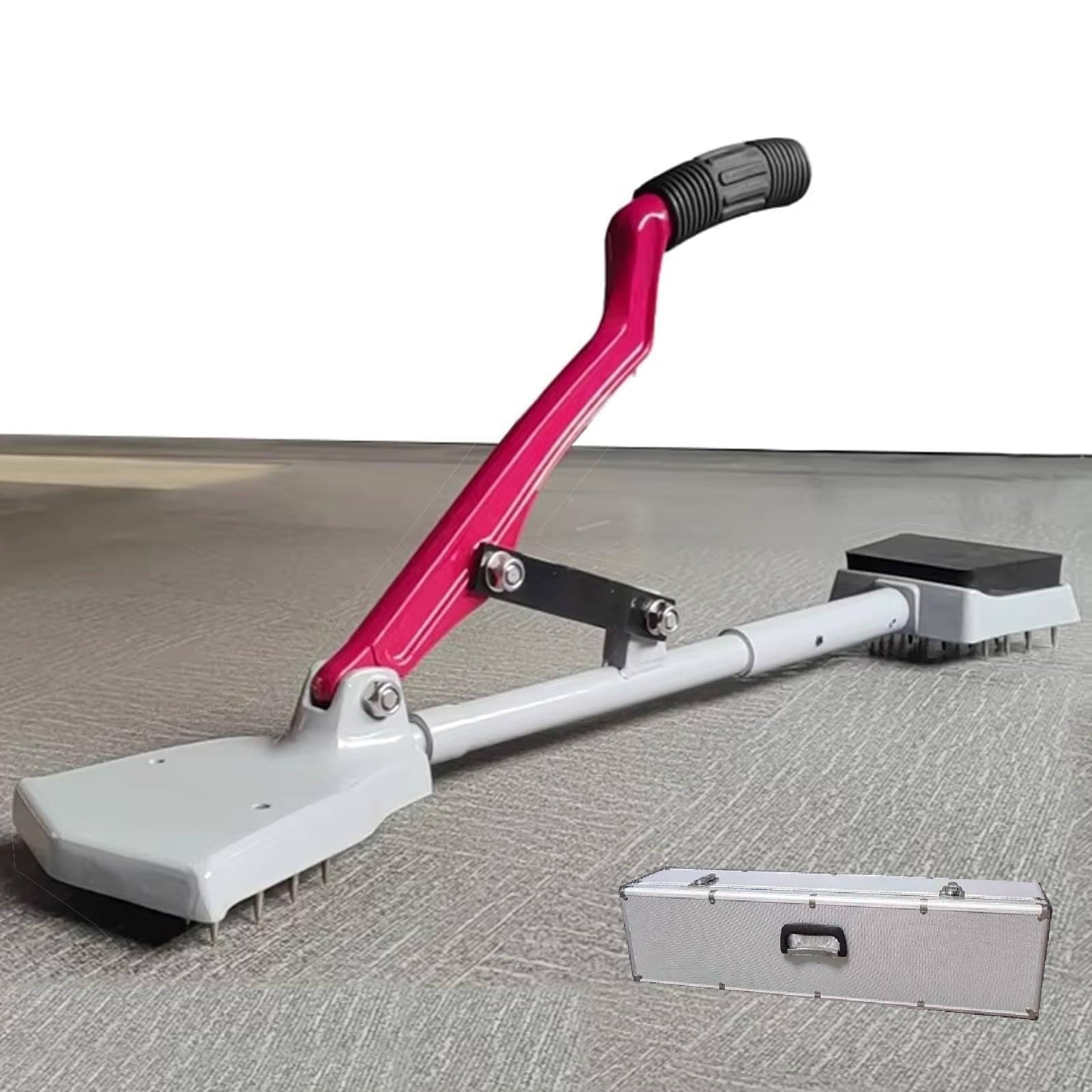 RQLSSSLMXJ Carpet Stretcher with Knee-Safe Design, Heavy Duty Non-Slip Handle for Home and Commercial Installation and Repair