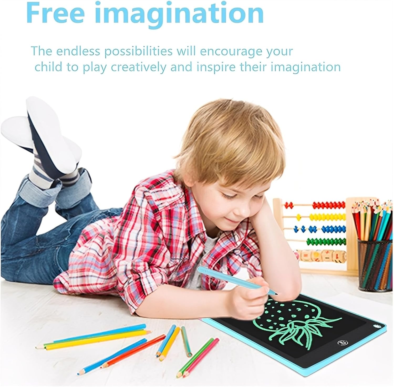 LCD Writing Tablet for Kids, Electronic Drawing Writing Board, Learning Educational Toddler Drawing Board Toys for Age 6+Years Old Boys Girls 16inch - Image 4