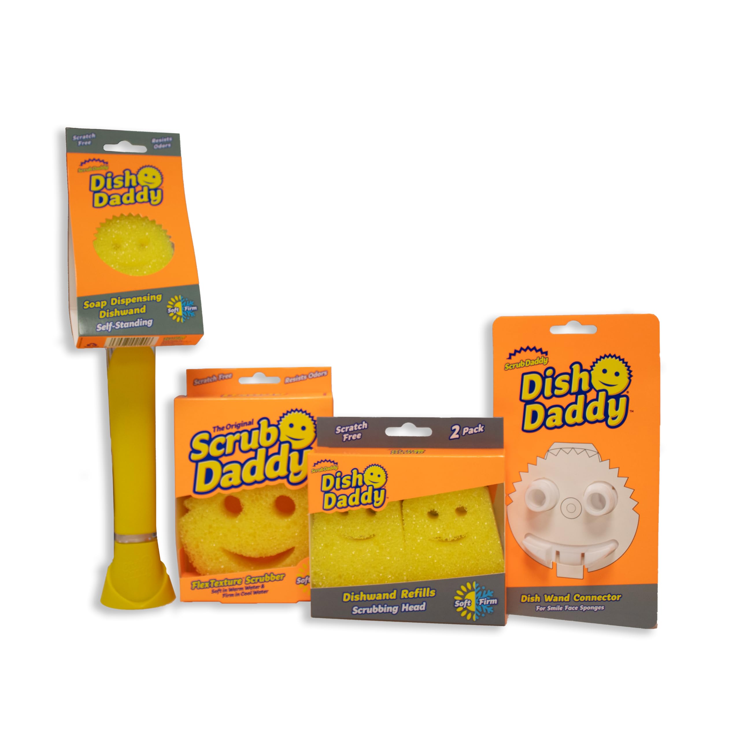 Amazon.com: Scrub Daddy Dish Daddy Wand, Refill Heads, Sponge