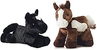 Vista 1 de Aurora Pintar Caballo de peluche y Beau Caballo Negro Mini Flopsie 8 Bundle