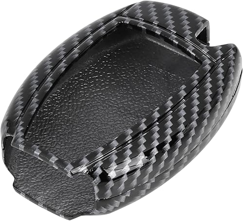 X AUTOHAUX TPU Car Smart Key Remote Flip Fob Cover Shell Funda protectora para Mercedes-Benz ML350 Patrón de fibra de carbono