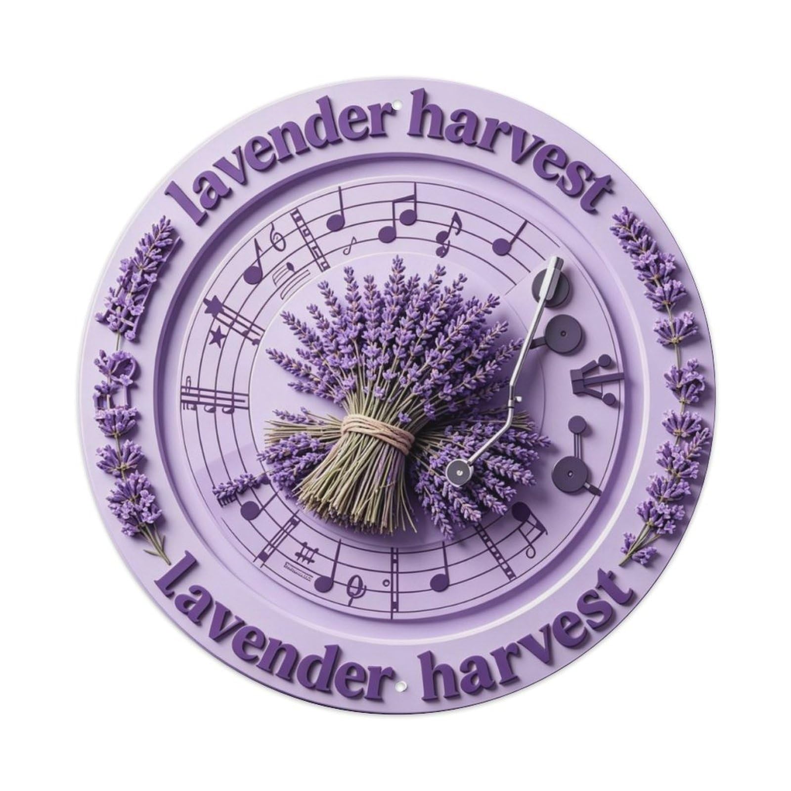 Lavender Harvest Metal Tin Sign Plaque