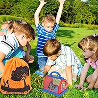 Vista 6 de ESSENSON Kit de explorador para exteriores y kit de atrapador de insectos con binoculares, brújula, lupa, estuche para criaturas y red de mariposas