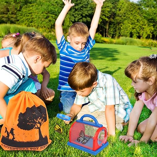 Miniatura 6 de Niños 8 x 21 Binocular divertido juego para aves aventura, Safari, Discovery y explorar para niños y niñas con funda, bolsa de transporte, brújula,