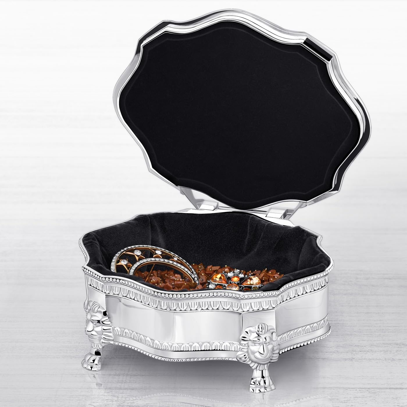 Cadeau Fille Adolescente Maverton Boîte à Musique Personnalisable Avec Ballerine - Boîte à Bijoux Velours Rose - Cadeau Fille, Anniversaire, Noël Coffret Bijoux Personnalisable Adolescente