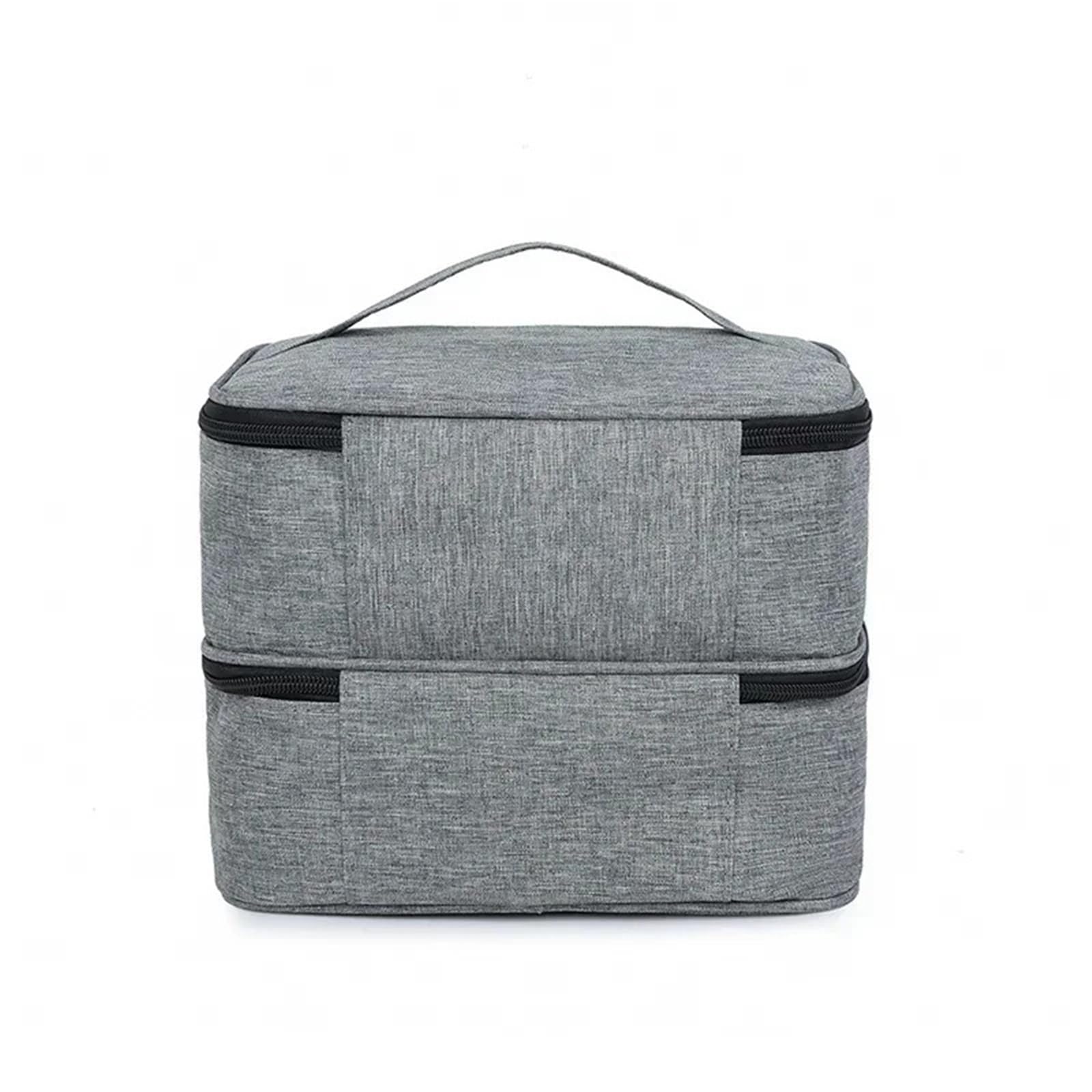 Nagellack Organizer Tasche Nagellack-Aufbewahrungstasche, Tasche for ätherische Öle, tragbares Kosmetik-Nagelpflege-Werkzeug, Nagelpflege-Set, Aufbewahrungsbox, Organizer mit 30 Fächern(S-Pink)
