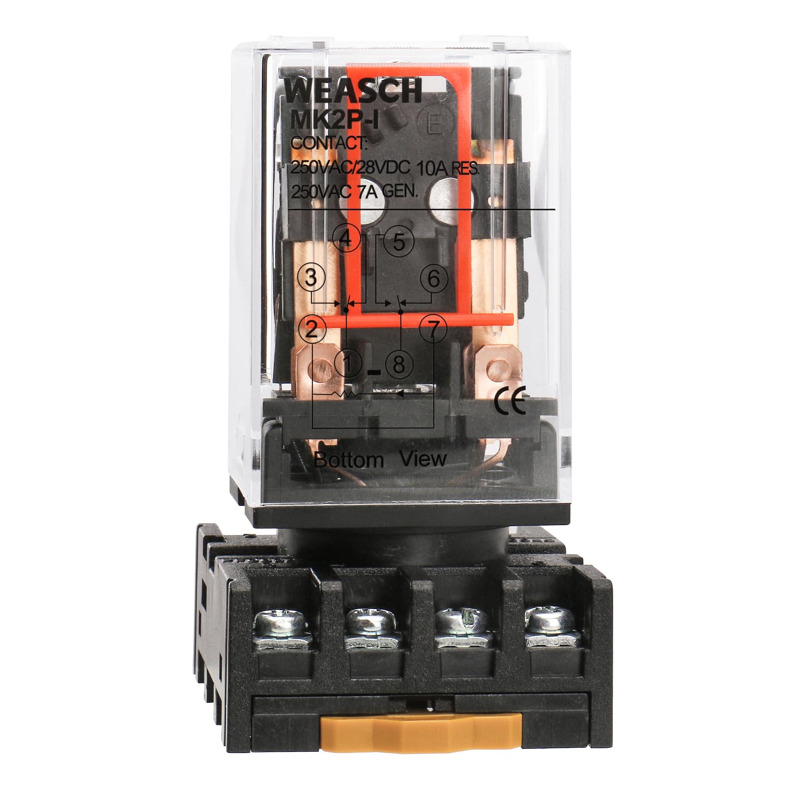 Heschen HH52P Leistungsrelais – 24 VDC Spule, DPDT, 8 Pin, 5 A / 220 VAC – Für Schaltungen, Audiogeräte & Industrie