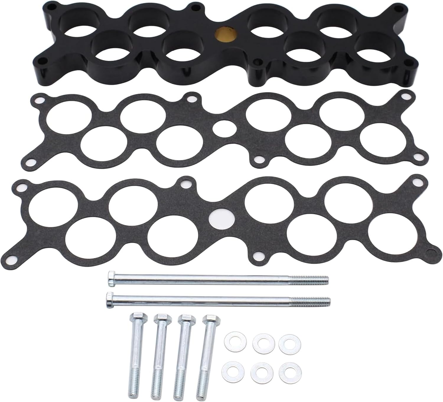 1" Intake Manifold Phenolic Spacer Kit Compatible with Ford Mustang 5.0 GT-40, 1987-93 5.0L V8