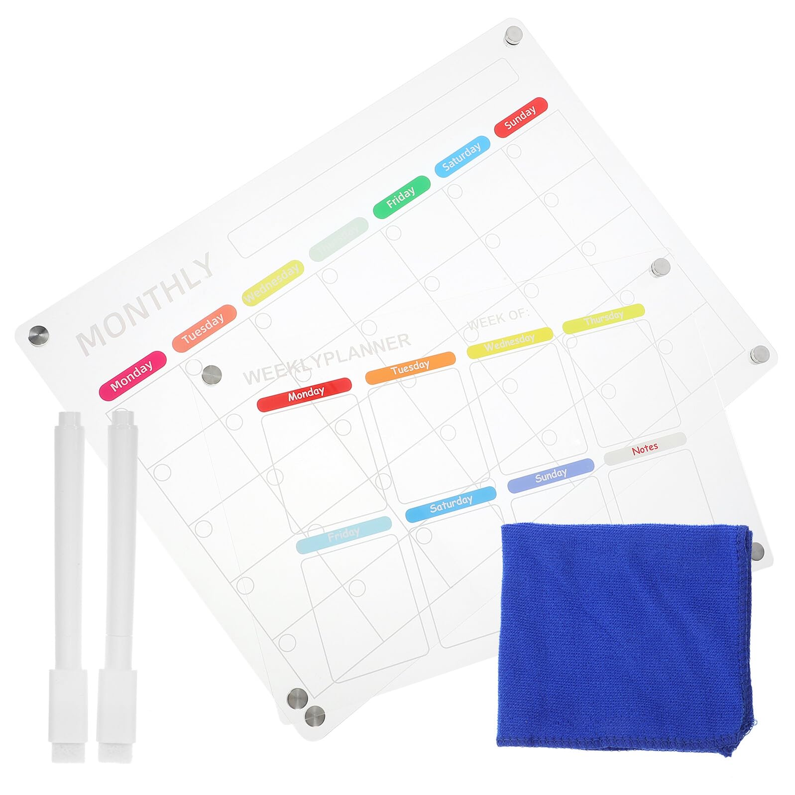 Small Magnetic Dry Erase Board for Fridge Daily Planner Home Supply Reusable Erasable Writing Board with Smooth Surface Easy to Clean And Practical for Office And Students