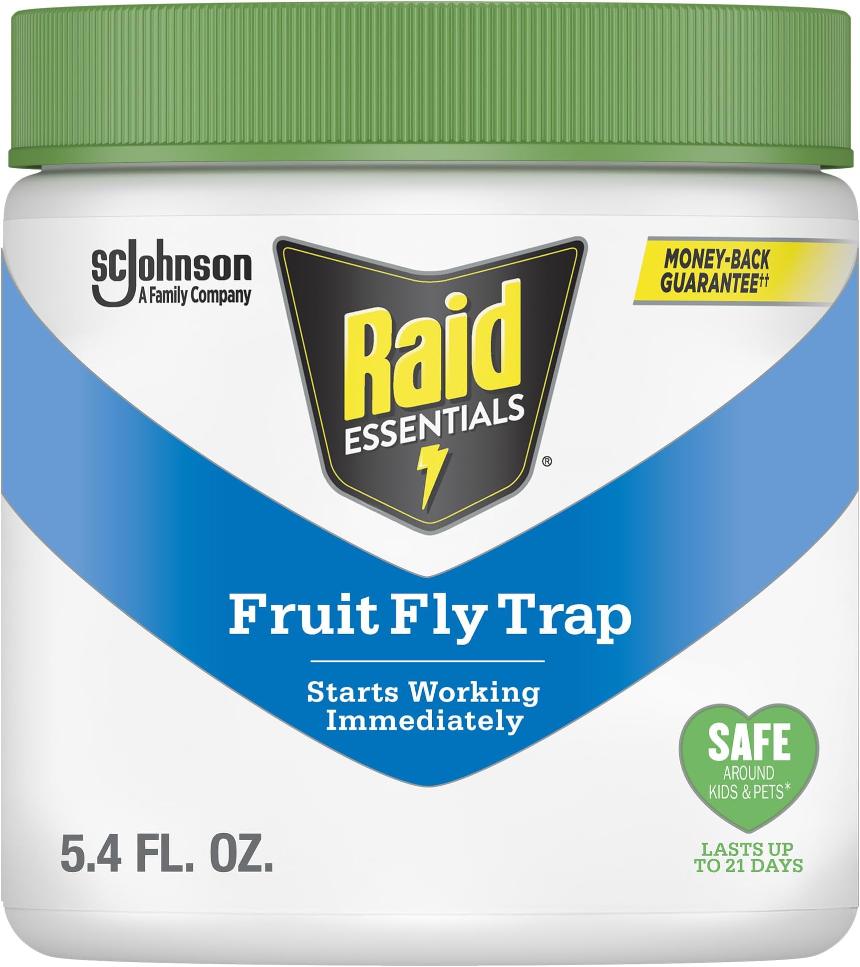 Essentials Fruit Fly Trap for Indoors, Made with Essential Oils, Child and Pet Safe, 5.4 oz