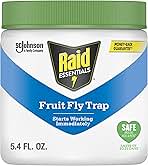 Raid Essentials Fruit Fly Trap for Indoors, Made with Essential Oils, Child and Pet Safe, 5.4 oz