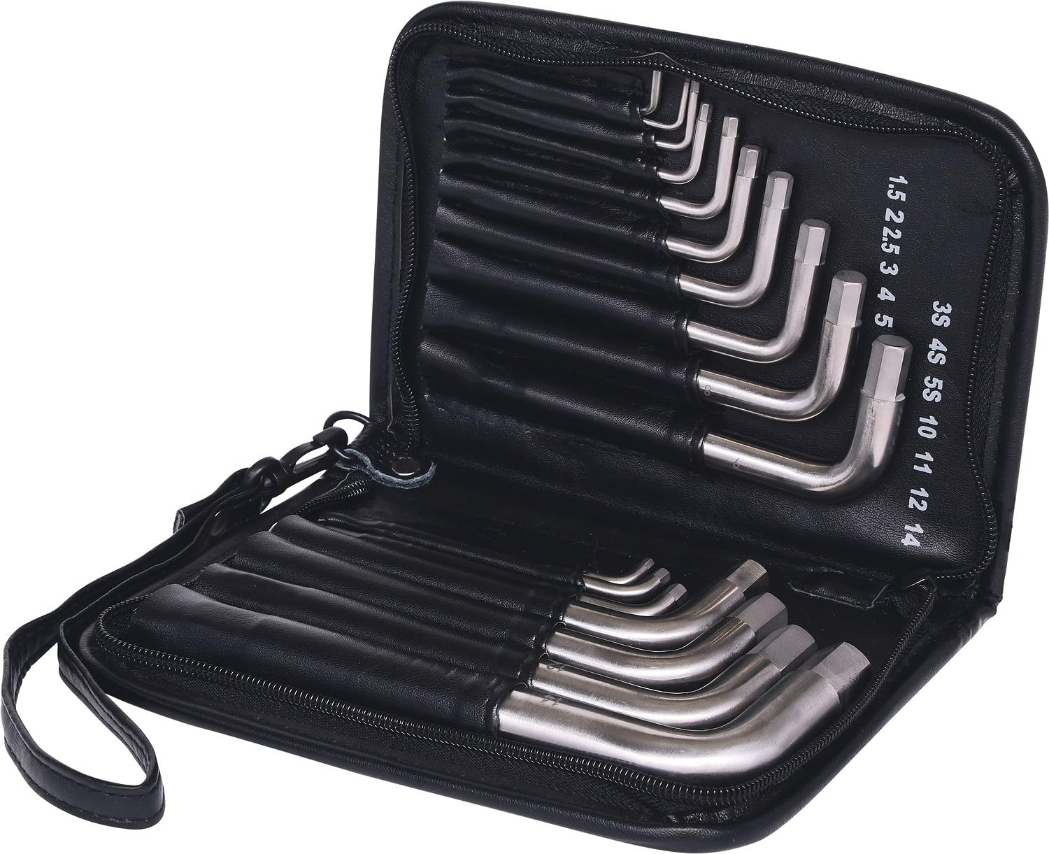 KS Tools 965.2004 Juego de llaves Allen TITANplus para tornillos con encastre hexagonal, 17 pzs