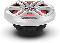 Vista 3 de Rockford Fosgate M2D2-12I Color Optix 12" DVC 2-Ohm Infinite Baffle Multicolor LED Iluminado Subwoofer marino - Blanco/Acero inoxidable