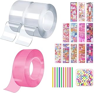 Nano Tape Bubbles Kit, Nano Double Sided Tape for Bubbles, Nano Glue for Browing Clear Bubble, DIY Nano Tape Bubble Craft Kit for Kids, Girls, Boys and Adult