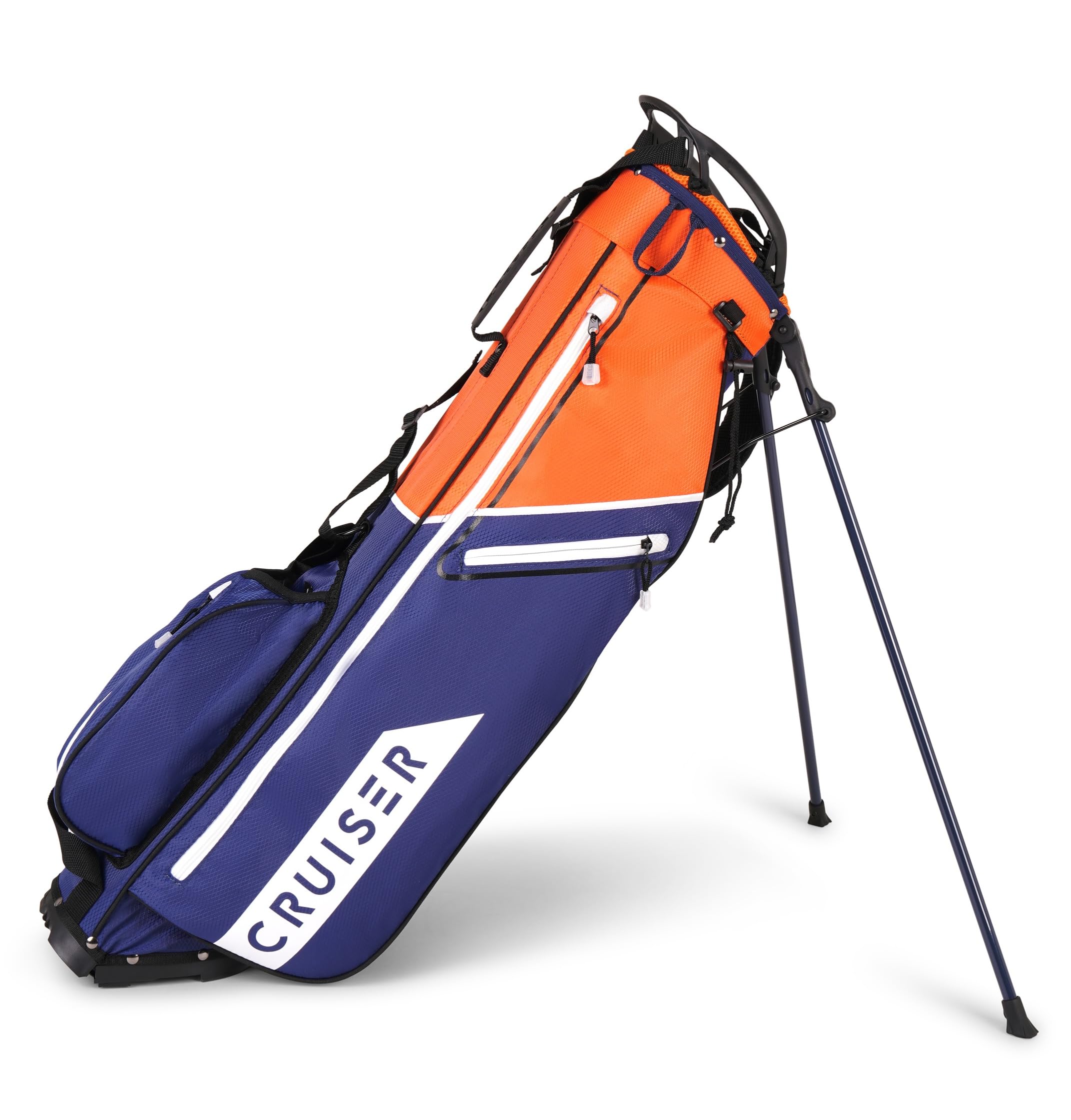 Cruiser Golf CR-Lite 2.0 Standtasche | Superleichte, schlanke Standtasche mit gepolstertem Doppel-Schultergurt | 4-Wege-Trennwand | 5 Taschen, Haltegriff | Tragetasche