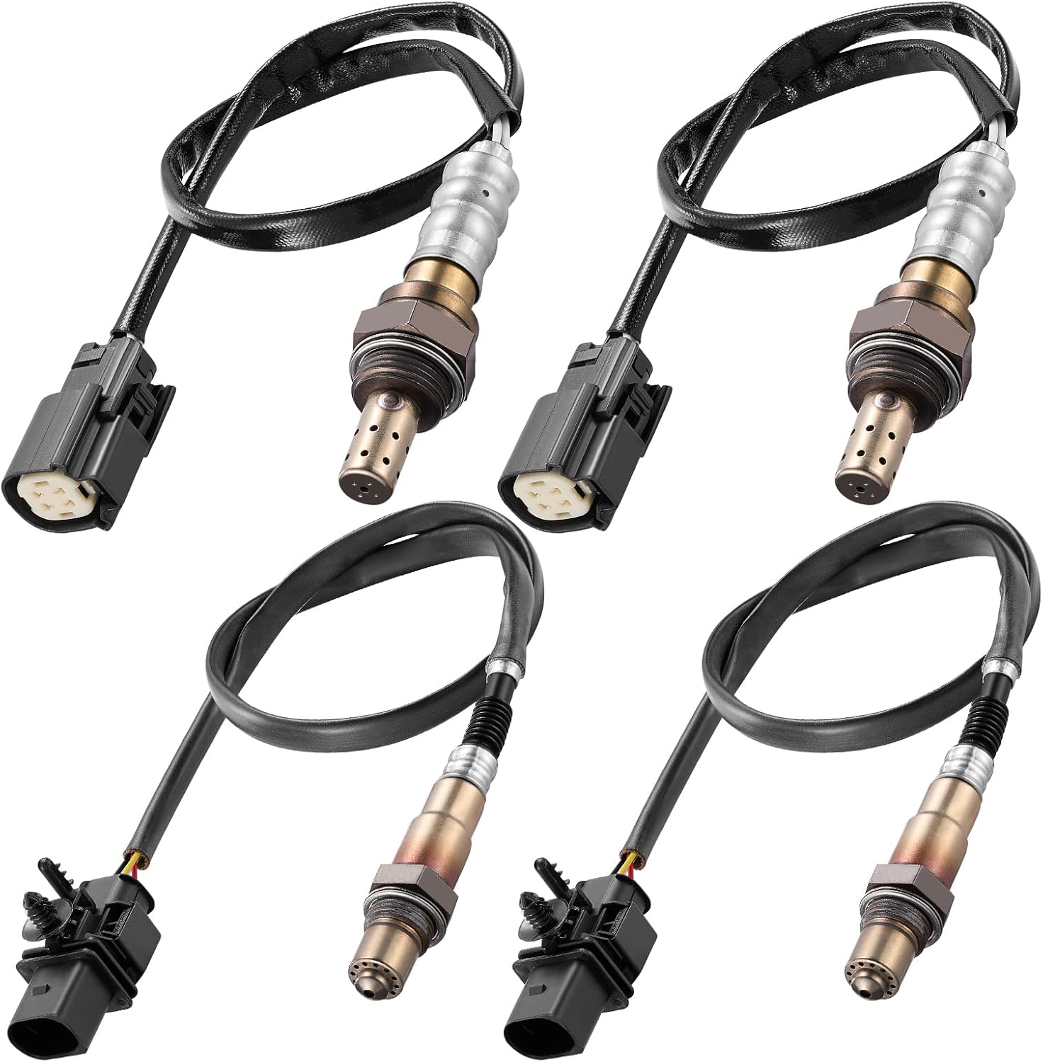 BDFHYK Oxygen Sensor Upstream Downstream O2 Sensor, Compatible with Ford F-150 3.5L V6 2011 2012 2013 2014, 234-5076 234-5113 234-4490 Replacement 4PCS