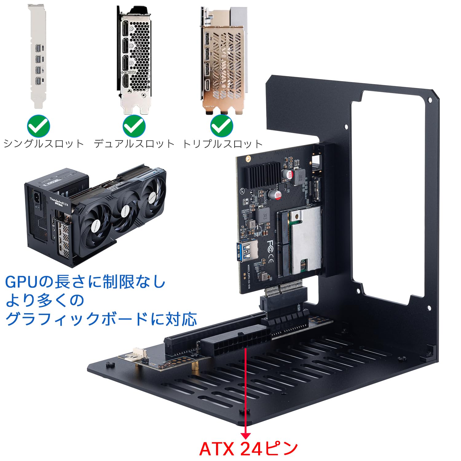 Amazon.co.jp: Maskedfish eGPUボックス Thunderbolt 4 / 3 & USB4