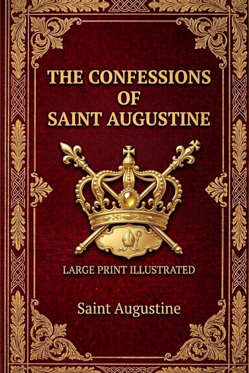 THE CONFESSIONS OF SAINT AUGUSTINE: LARGE PRINT EDITION