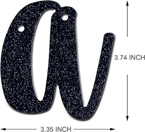 Miniatura 8 de Cartel negro con purpurina de 75 años de amor y bendición, decoración de fiesta de cumpleaños 75, suministros (preencordado)