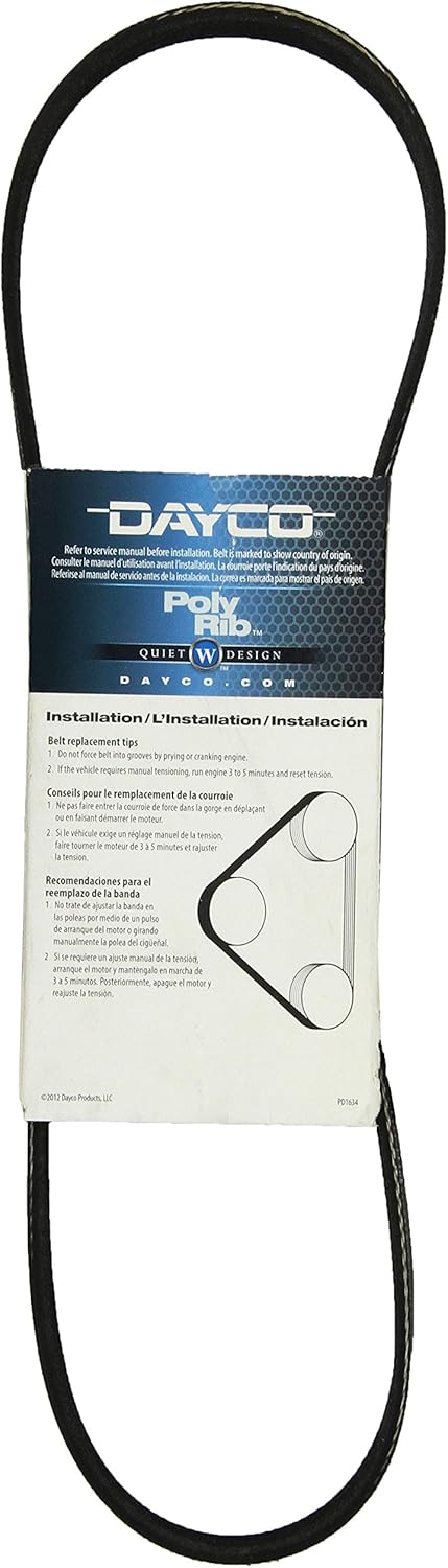 Dayco 5060325 Serpentine Belt , Black