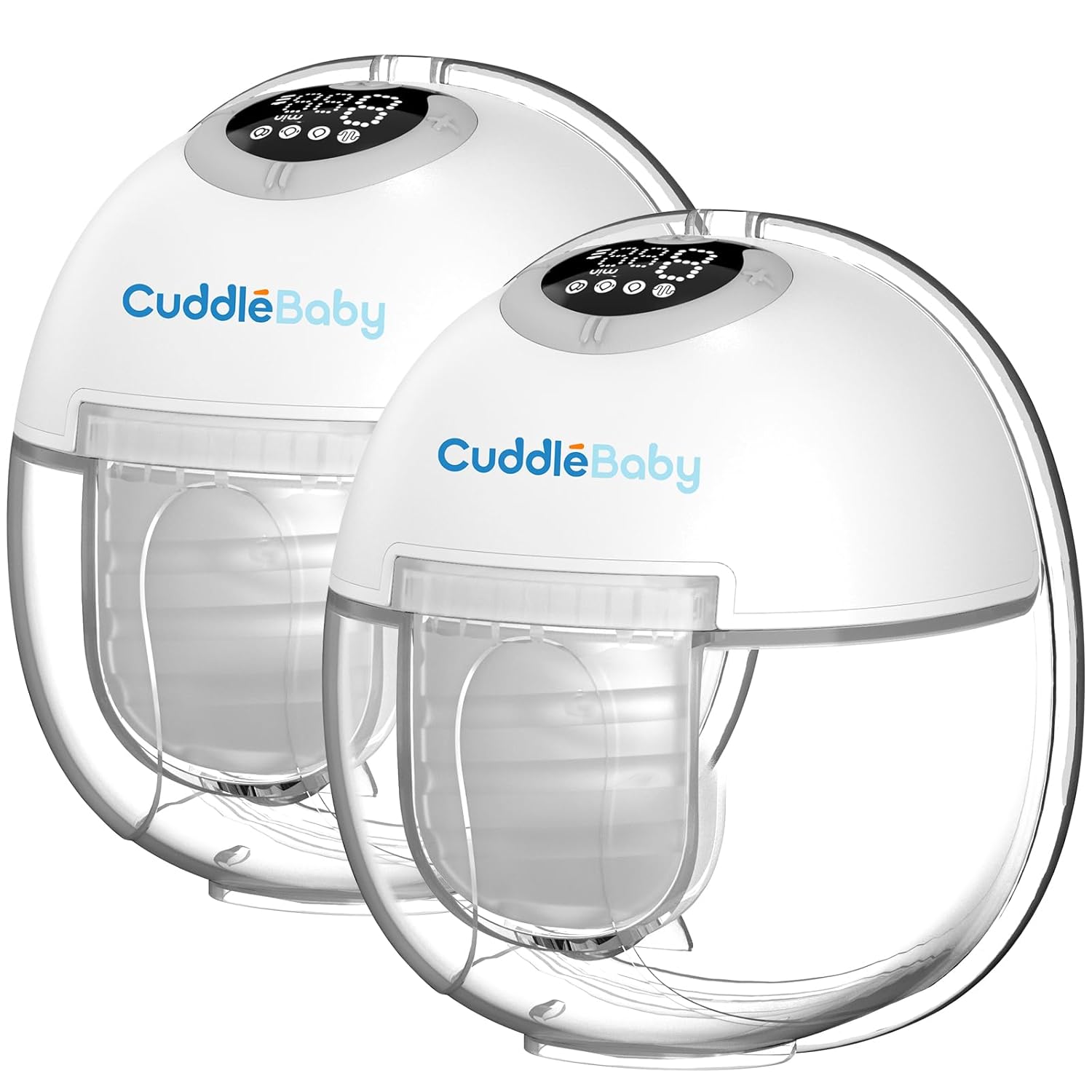 Bomba para senos Manos libres, Bomba para senos port&aacute;til, Bomba para senos port&aacute;til doble el&eacute;ctrica con 4 modos y 9 niveles, Pantalla LCD, Extractor de leche doble sin desgaste de larga duraci&oacute;n, Paquete de 27 mm, 2