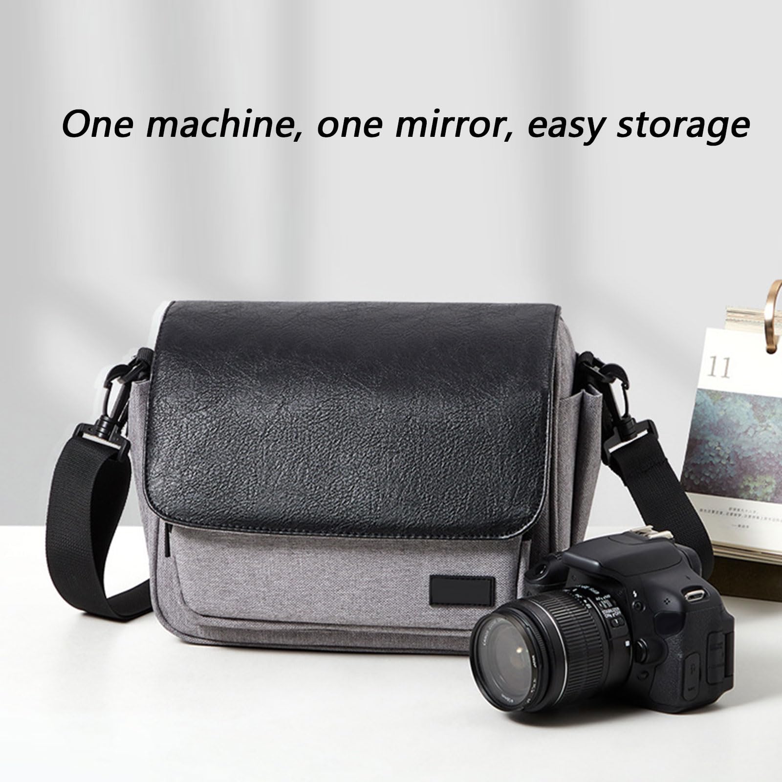 Borsa a tracolla leggera per fotografia all'aperto, con tracolla ergonomica e tasche multiple