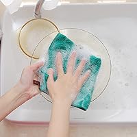 Vista 4 de Homaxy Paños de cocina de 100% algodón con tejido de gofre, toallas de cocina ultra suaves, absorbentes, de secado rápido, 12 x 12 pulgadas, paquete