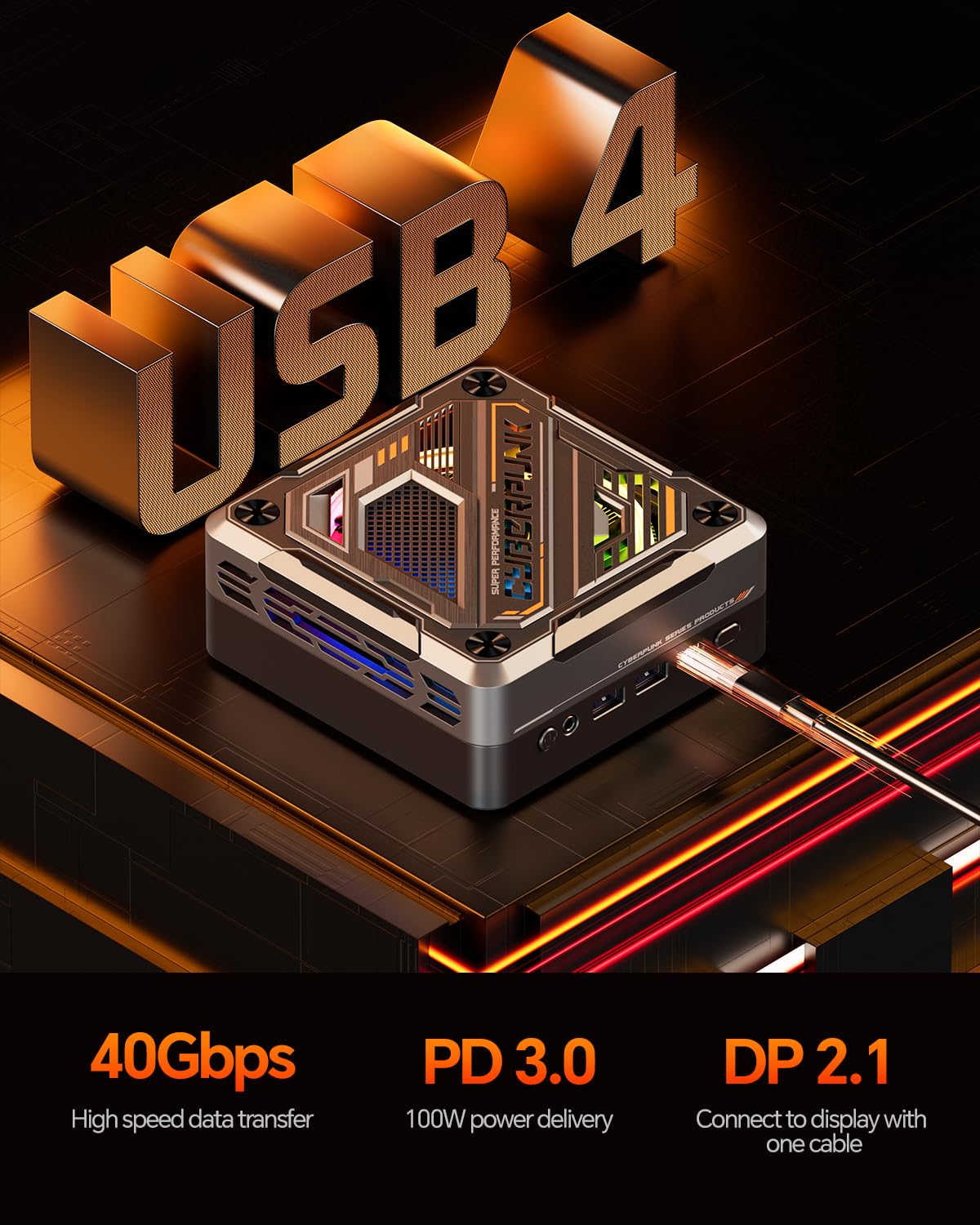 Amazon.com: AOOSTAR Mini PC AMD Ryzen 7 8845HS (4nm, 8C/16T), Mini