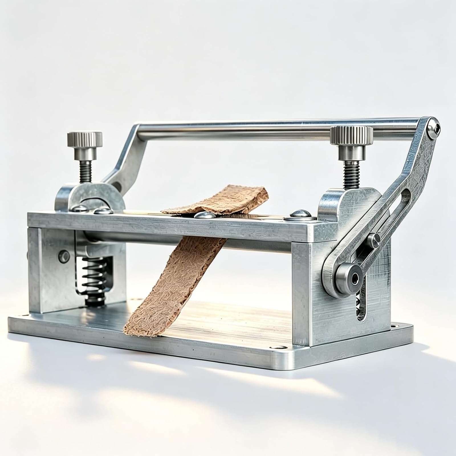 YXZQLOZ Leather Skiving Machine, Manual Leather Paring Tool, Aluminum Alloy, Scaled for DIY Leathercraft Projects