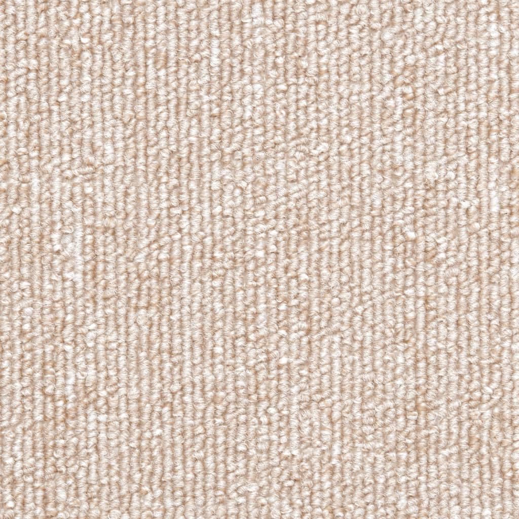 Stufenmatten 10 Stück 56x17x3 cm Taupe Halbrund Treppenstufen Matten, Teppich Innen für Treppen, rutschfest Stufenmatten Treppenteppich