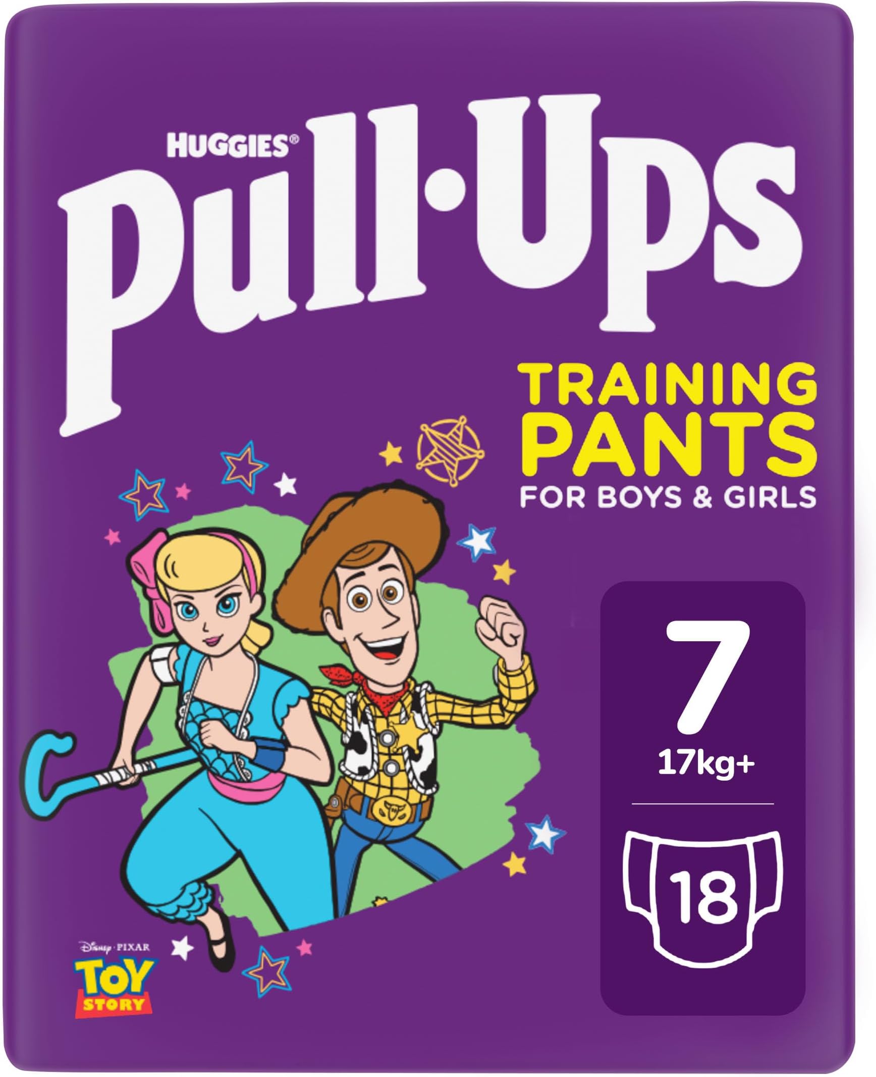 Huggies® Pull-Ups® Unisex Day Time Training Nappy Pants, Size 7 (18)