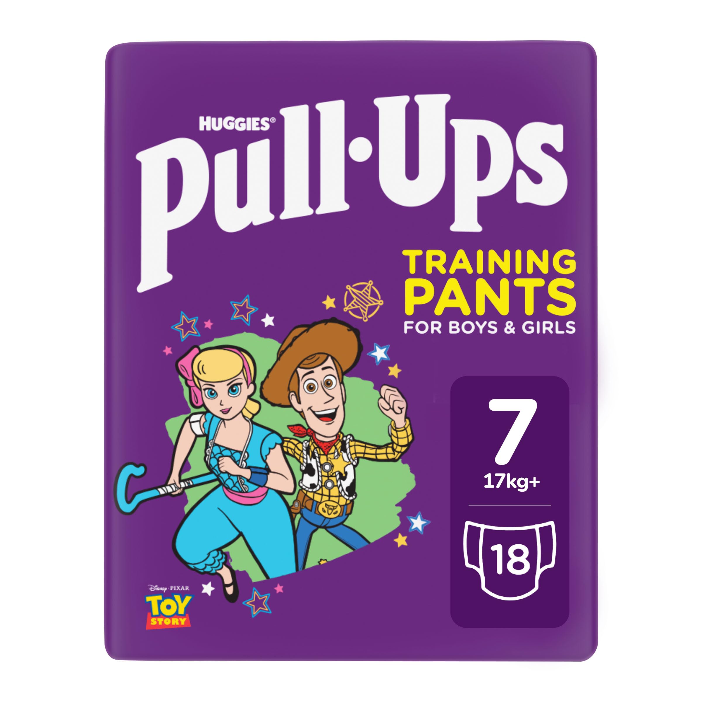 Pull-Ups® Unisex Day Time Training Nappy Pants, Size 7 (18)